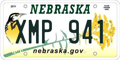 NE license plate XMP941