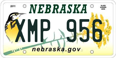 NE license plate XMP956