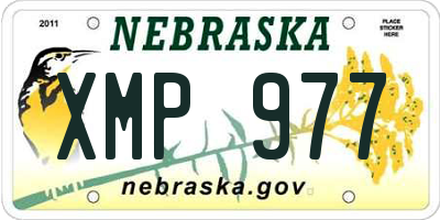 NE license plate XMP977