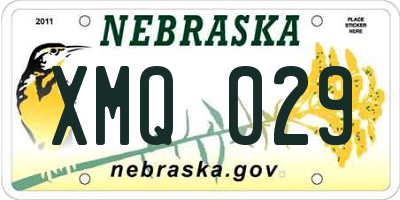 NE license plate XMQ029