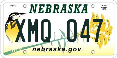 NE license plate XMQ047