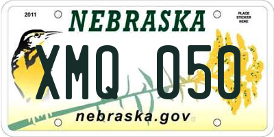 NE license plate XMQ050