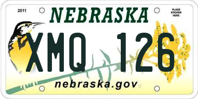 NE license plate XMQ126