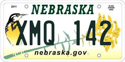NE license plate XMQ142