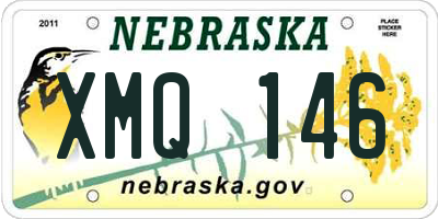 NE license plate XMQ146
