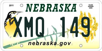 NE license plate XMQ149