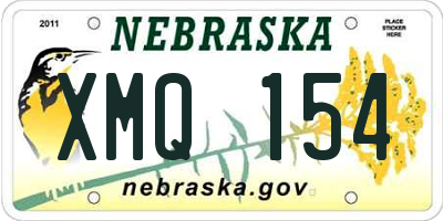 NE license plate XMQ154