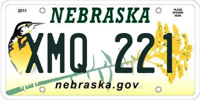 NE license plate XMQ221