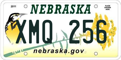 NE license plate XMQ256