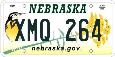 NE license plate XMQ264