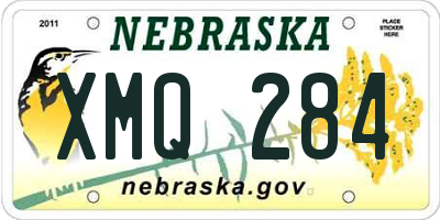 NE license plate XMQ284