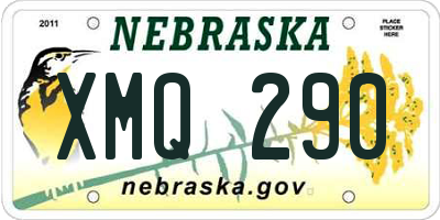 NE license plate XMQ290