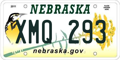NE license plate XMQ293