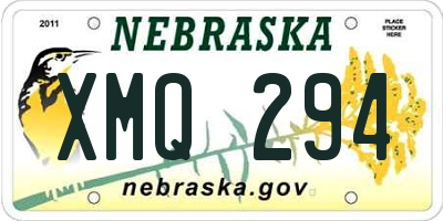 NE license plate XMQ294