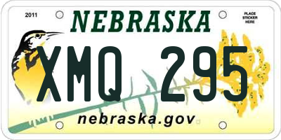 NE license plate XMQ295