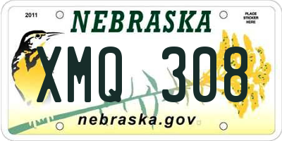 NE license plate XMQ308