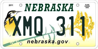 NE license plate XMQ311