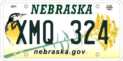 NE license plate XMQ324