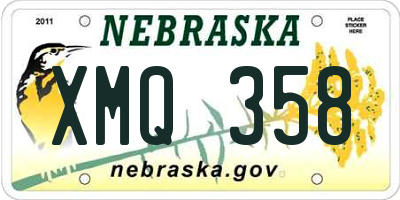 NE license plate XMQ358