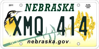 NE license plate XMQ414