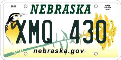 NE license plate XMQ430