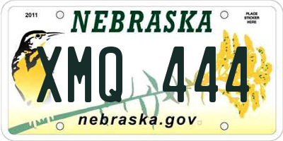 NE license plate XMQ444