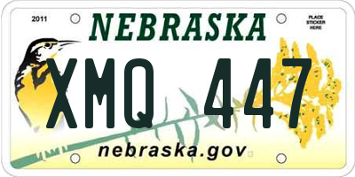 NE license plate XMQ447