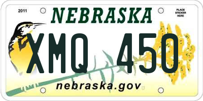 NE license plate XMQ450
