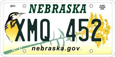 NE license plate XMQ452