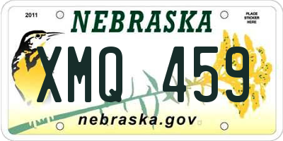NE license plate XMQ459