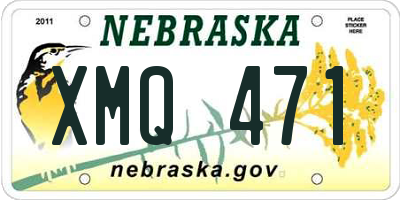 NE license plate XMQ471