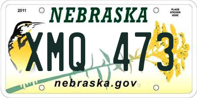 NE license plate XMQ473