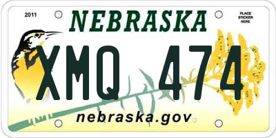 NE license plate XMQ474