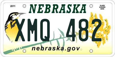 NE license plate XMQ482