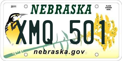 NE license plate XMQ501