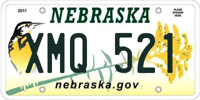 NE license plate XMQ521