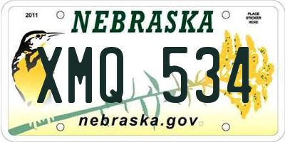 NE license plate XMQ534