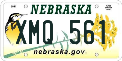 NE license plate XMQ561