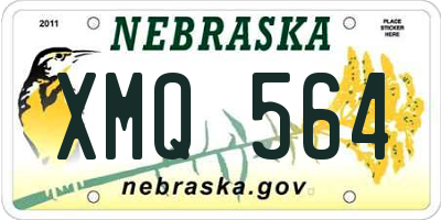 NE license plate XMQ564