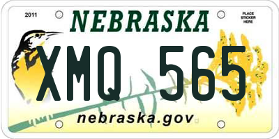 NE license plate XMQ565