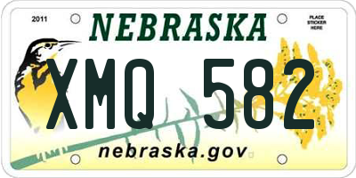 NE license plate XMQ582