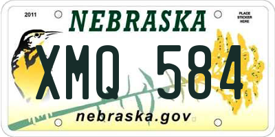 NE license plate XMQ584