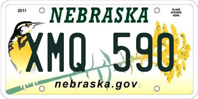 NE license plate XMQ590