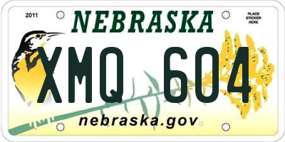 NE license plate XMQ604