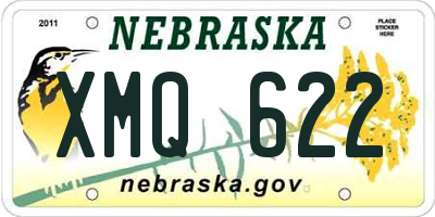 NE license plate XMQ622