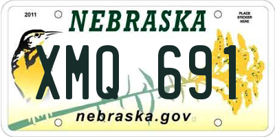 NE license plate XMQ691