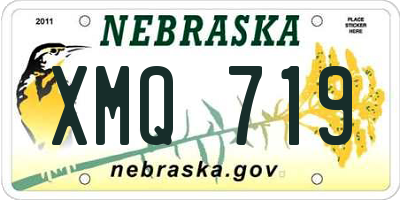 NE license plate XMQ719