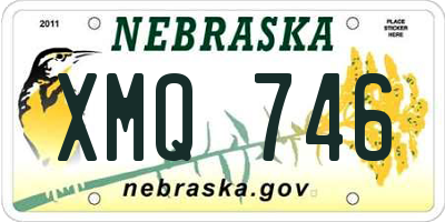 NE license plate XMQ746