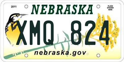 NE license plate XMQ824