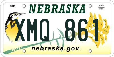 NE license plate XMQ861